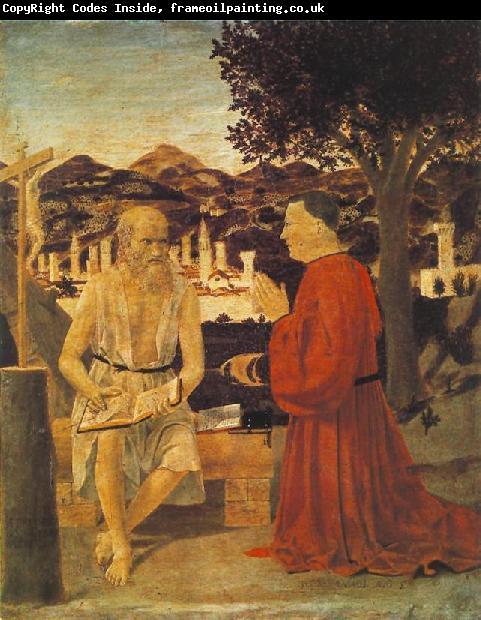 Piero della Francesca Saint Jerome and a Donor